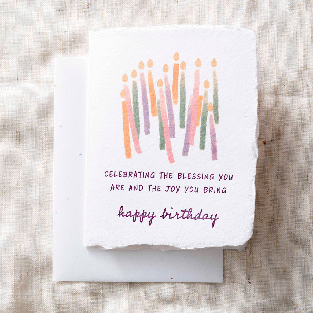 Blessing + Joy You Are |  Happy Birthday Greeting Card