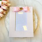4x6 Frame with Baby Booties & Bow