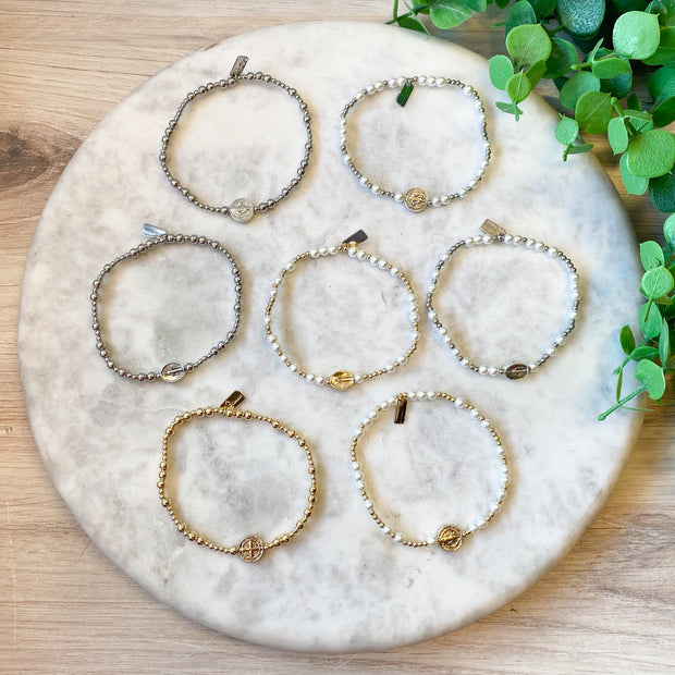 Medal & Saint Bracelet