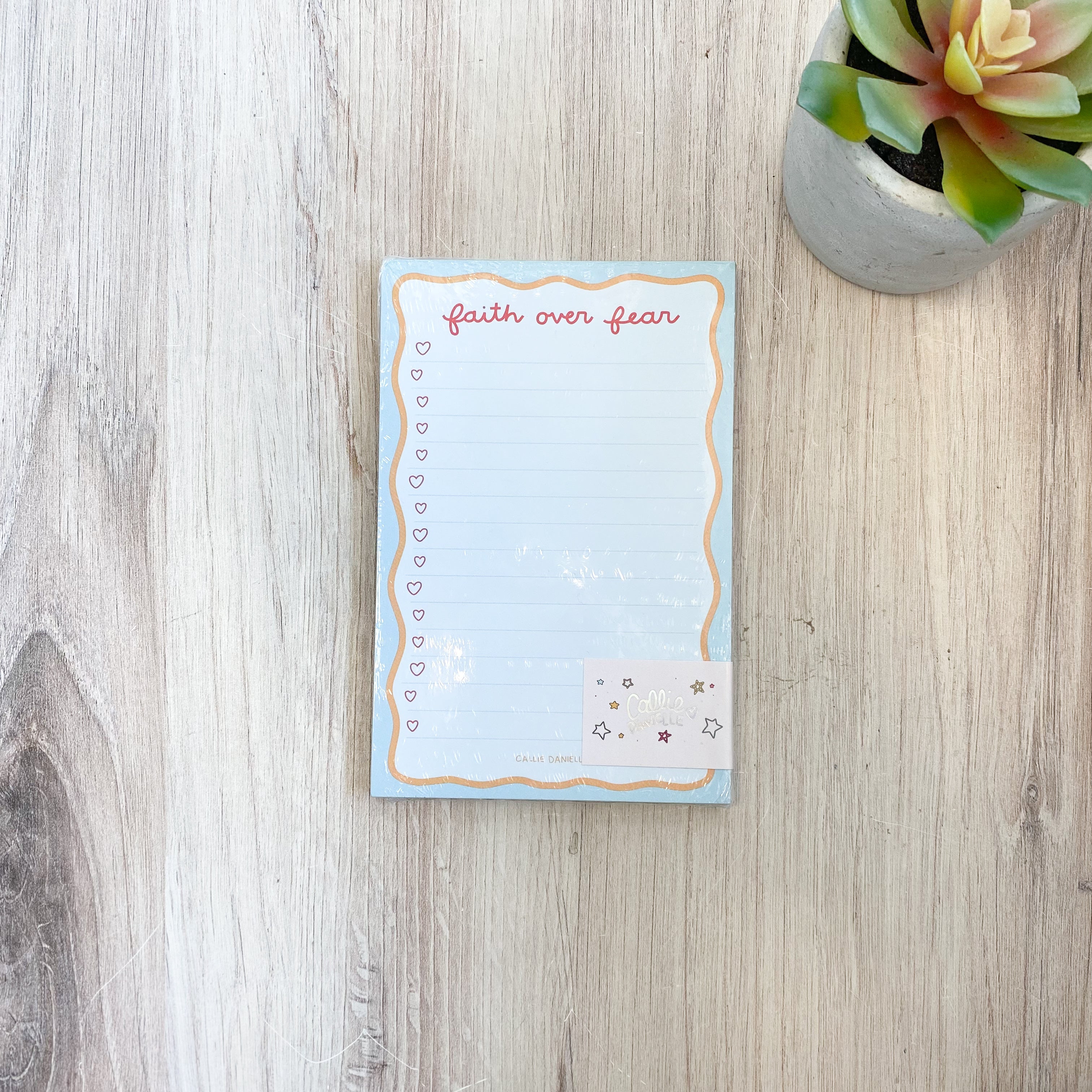 Faith Over Fear 4x6 Notepad
