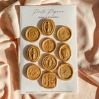 Catholic Wax Seals, Variety Pack of 10 in Resurrection Gold
