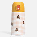 Pink Gingham Jesus Water Bottle – 13.5oz Stainless Steel