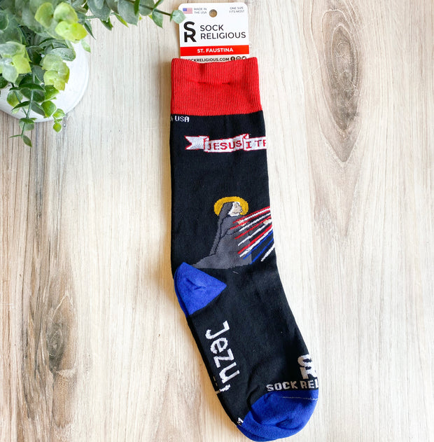 St. Faustina Adult Socks