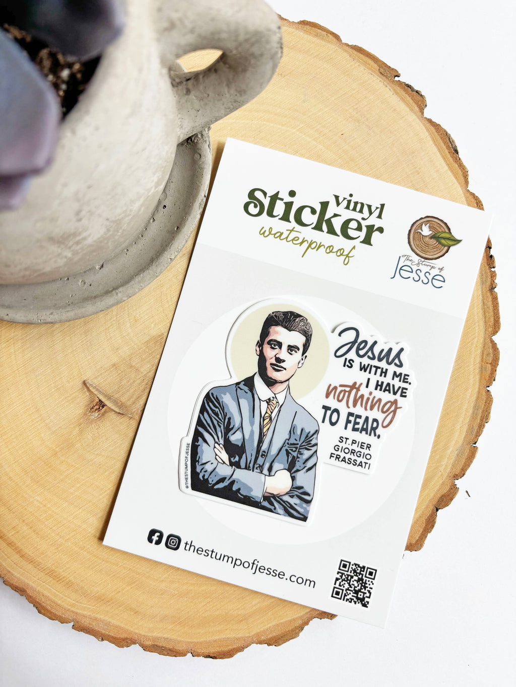 St. . Pier Giorgio Frassati Waterproof Catholic Sticker