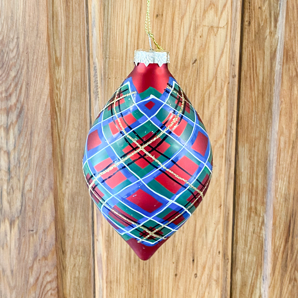 4" Plaid Ornament (2 Shapes)