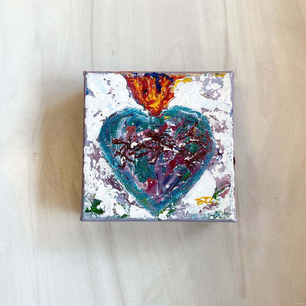 "He Loved Us First" Original Canvas Art Blocks Series #17, 18, 19, 21, 23, 24