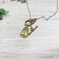 Vintage Gold Miraculous Mary Necklace