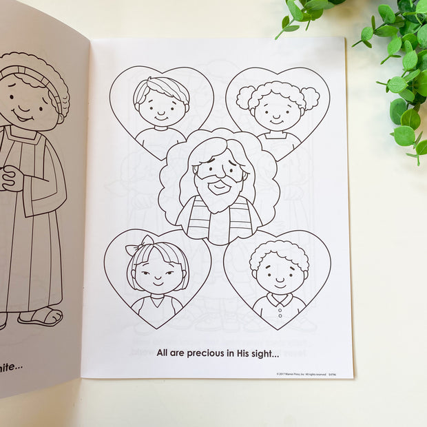 Coloring Book: Jesus Loves The Little Children