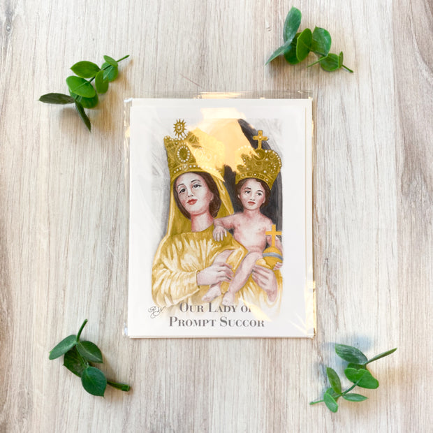 Our Lady of Prompt Succor Notecard with Envelope