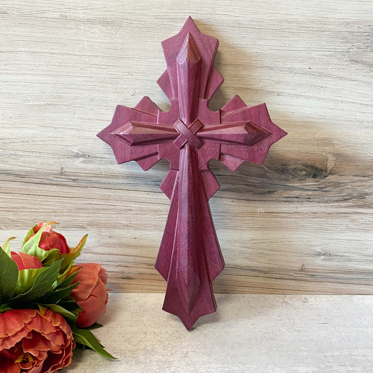 Cross 1 Wooden apprx 7"x11"