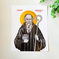 Embellished St. Benedict Print