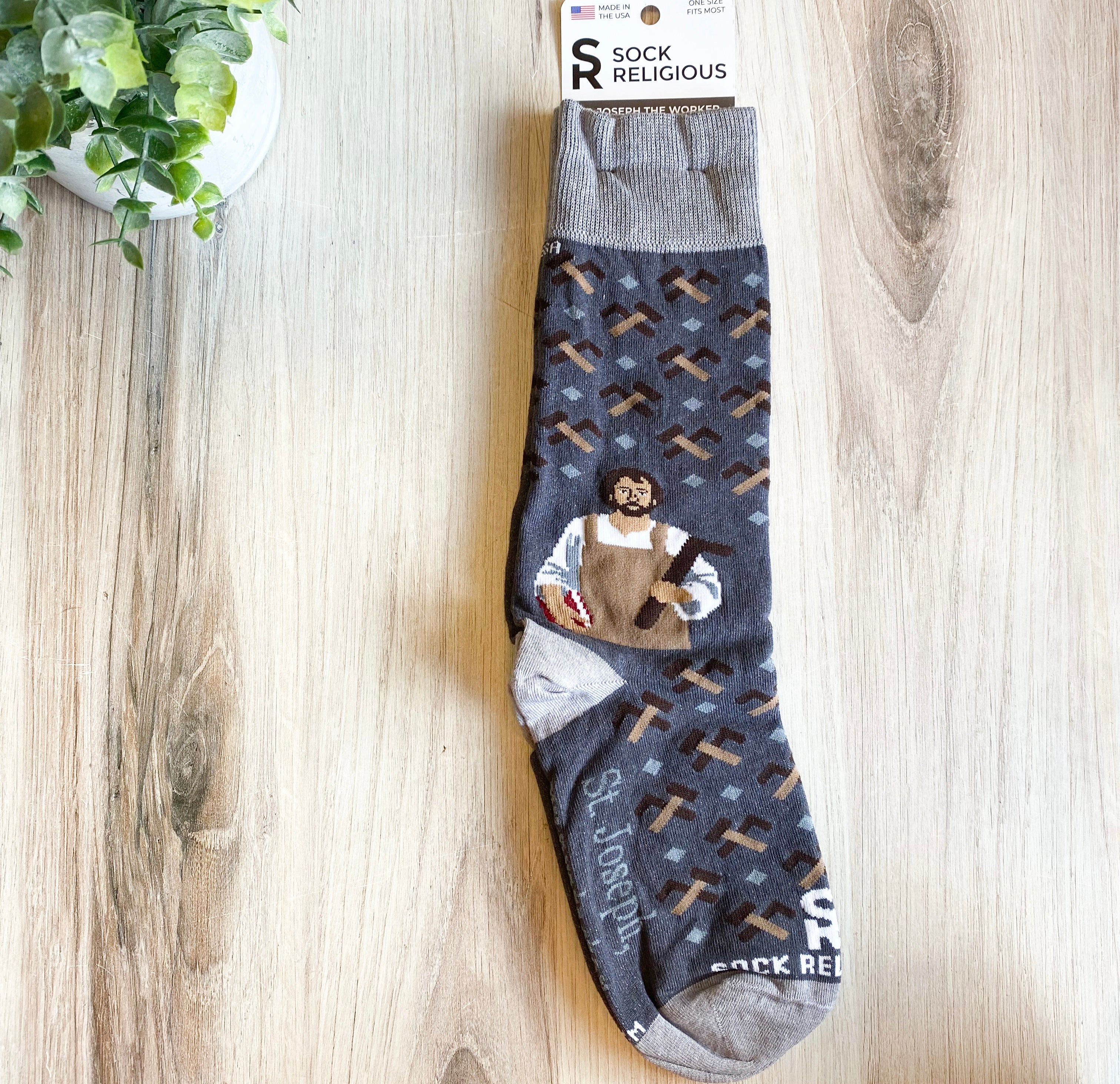 St. Joseph the Worker Adult Socks