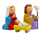 Nativity Set Miniature Saint Statue - 3-Piece set