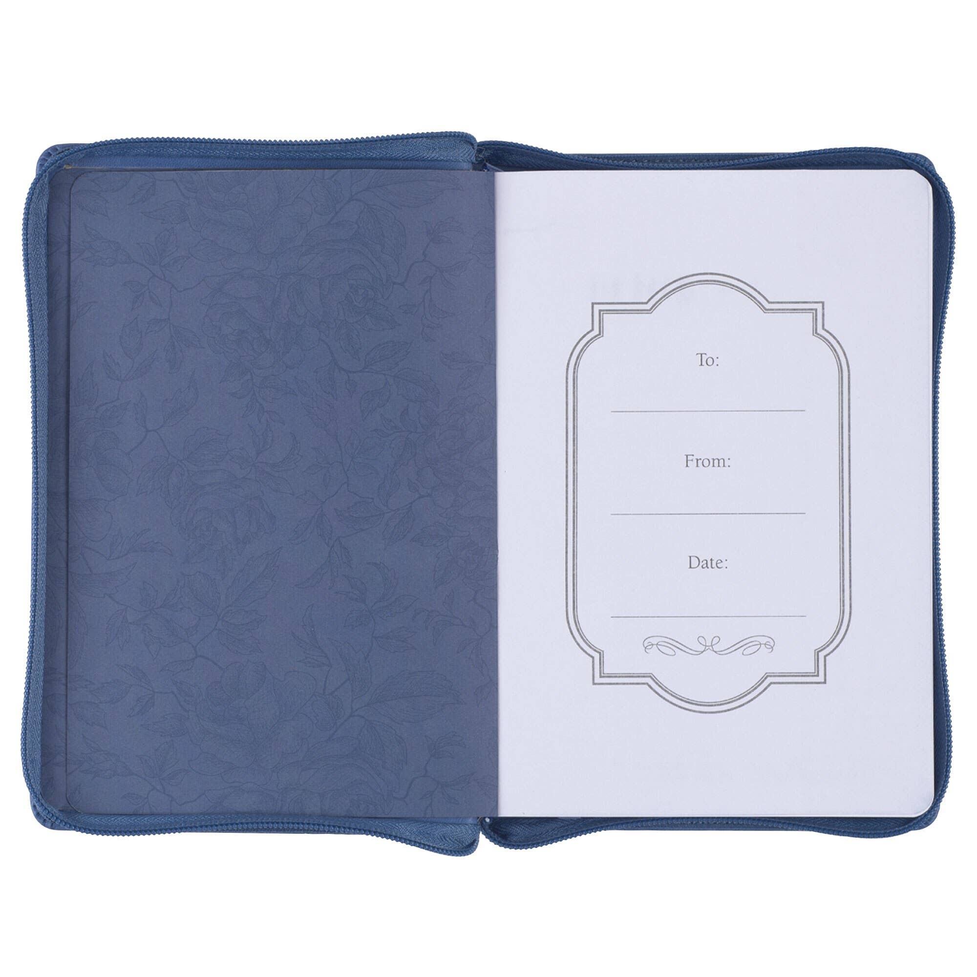 Journal Classic Zip Blue The Lord Will Guide Isa. 58:11