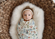 Our Lady of Lourdes & St. Bernadette Deluxe Swaddle Catholic