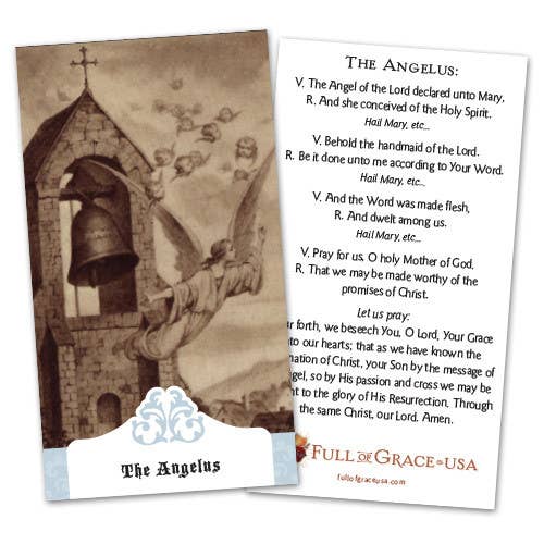 Angelus Holy Card