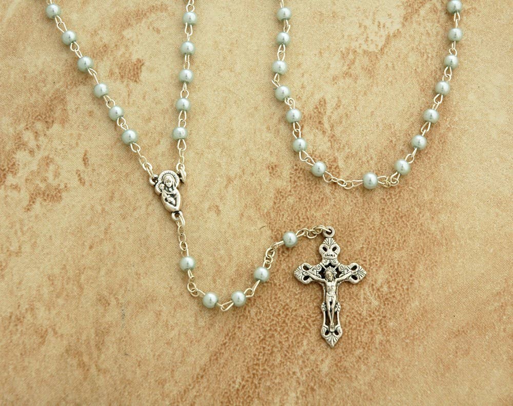 DR76B - Italian Pearl Beads Pendant Necklace
