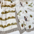 Catholic Luxury Double Sided Muslin Blanket - The Lord is my Shepherd