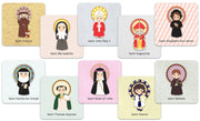 Saint Memory Game Card Set. Set of 20 Saint Memory Cards. First Communion Gift. Baptism Gift. Catholic Gift. Saint matching game. Saint Card