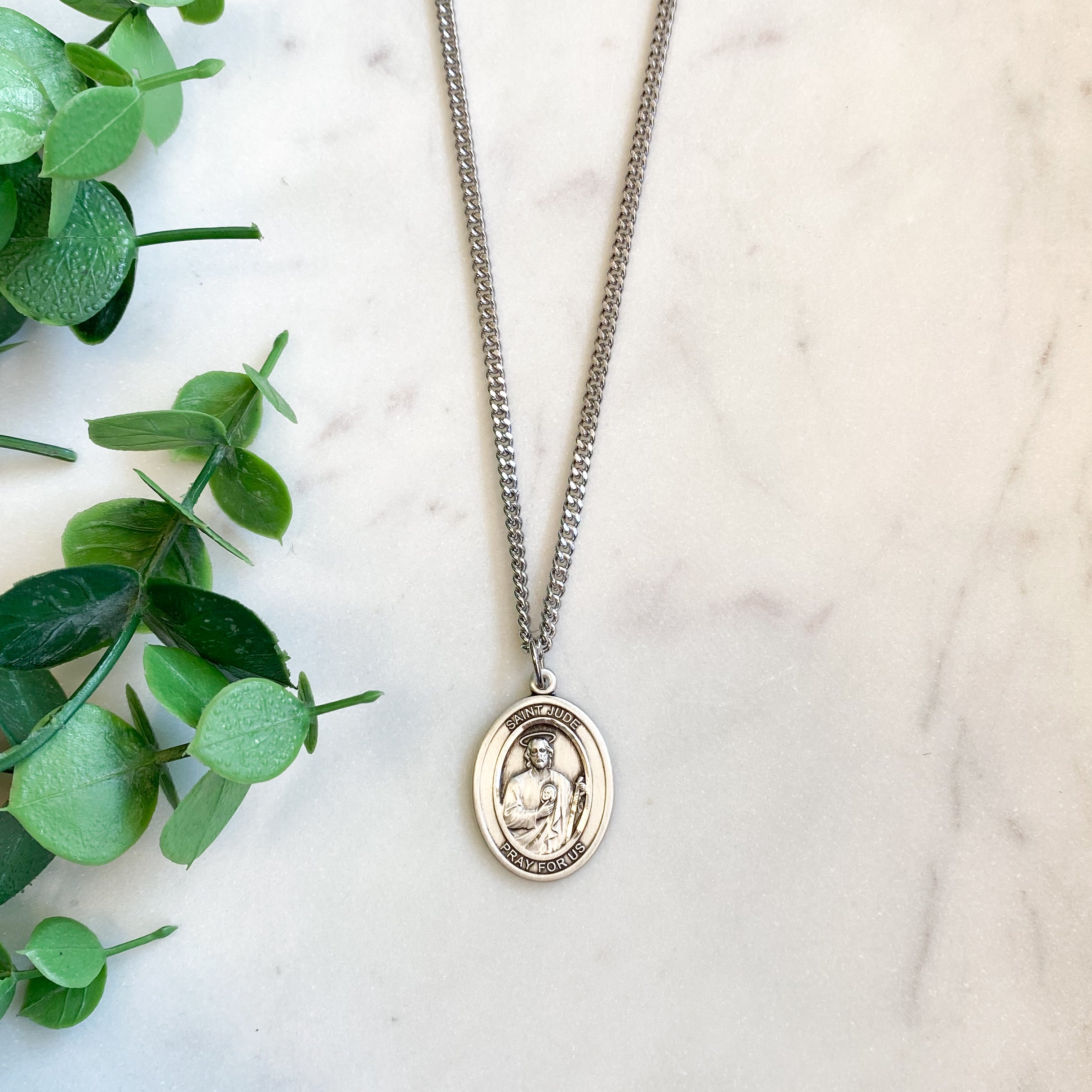 Sterling Silver St. Jude Necklace
