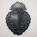 MXAL-H3- Mexican Tin Heart, w/ Crown
