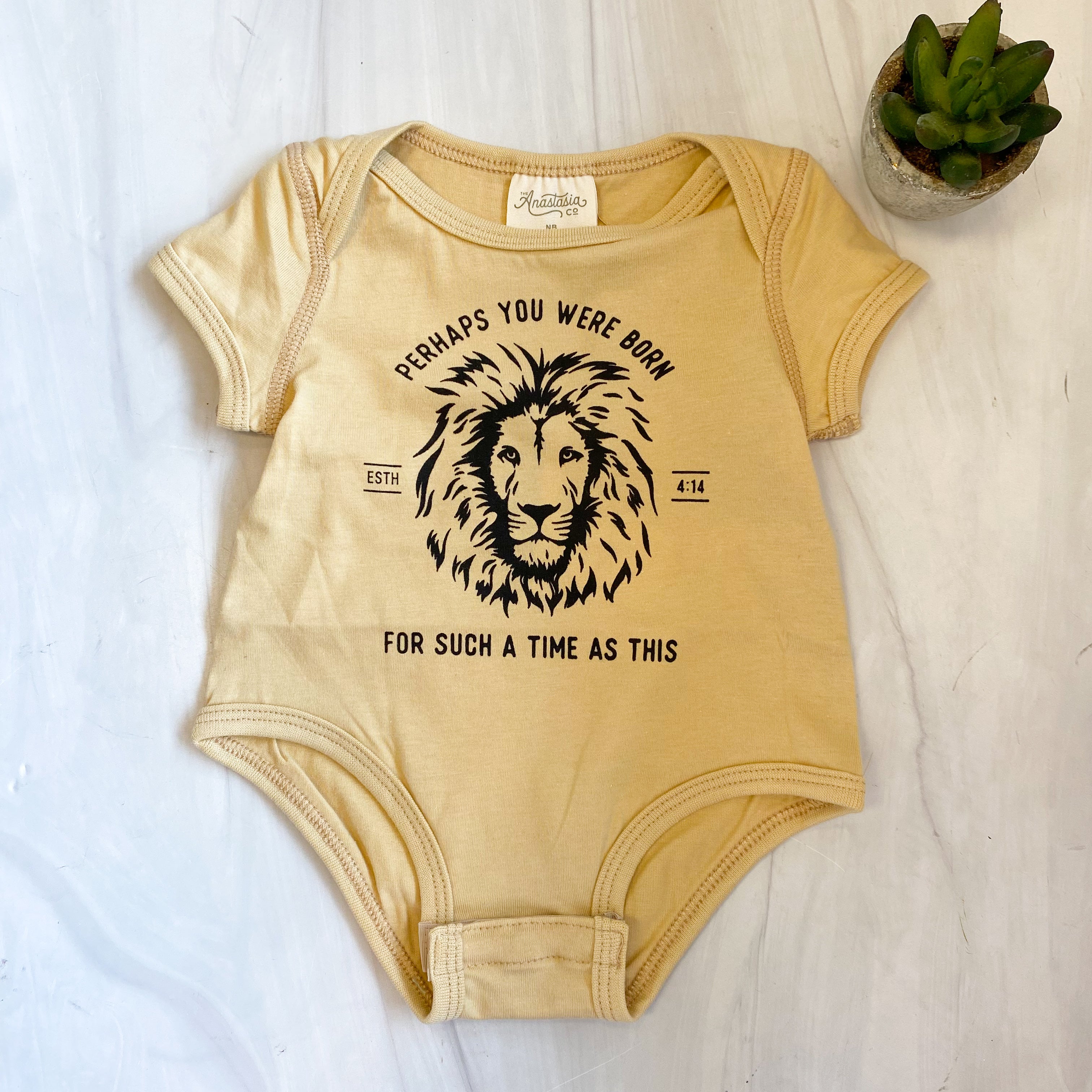 Esther Lion Baby Bodysuit