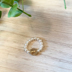 Beaded Religious Medal Rings
