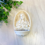 Immaculate Heart Holy Water 8"H