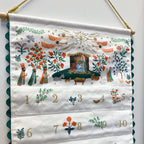 Nativity Embroidered Hanging Advent Calendar