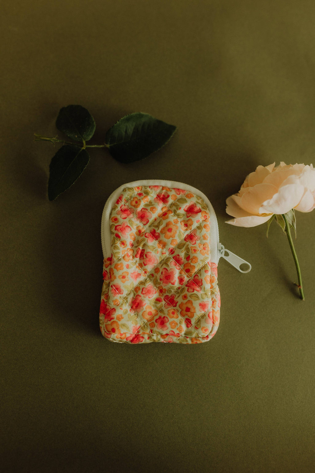 Bright Blooms Rosary Pouch