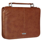 Bible Cover Classic Brown Faith Badge