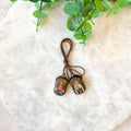 Large Brazilian Wood Scapular Charm Necklace
