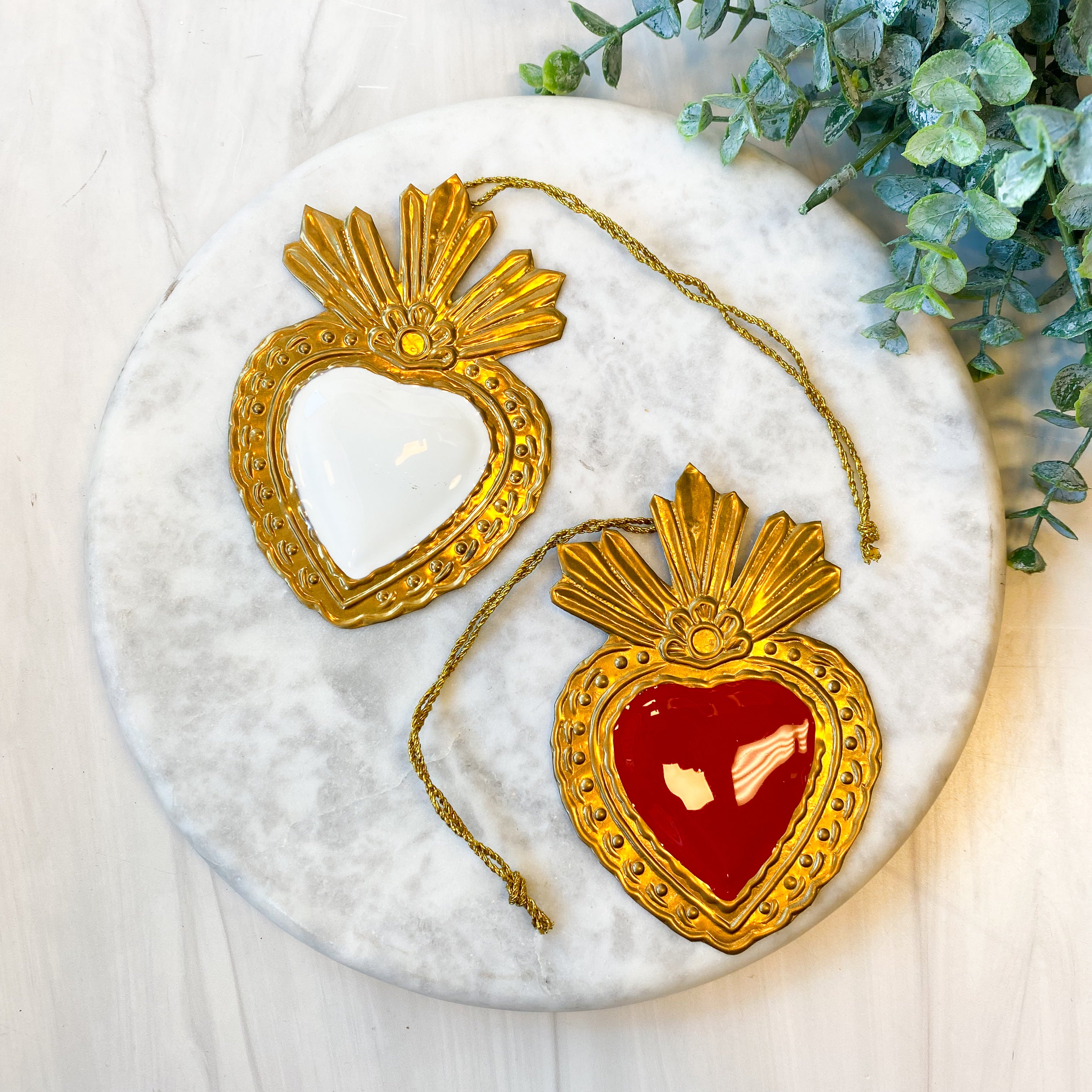 Ex-voto enamel heart