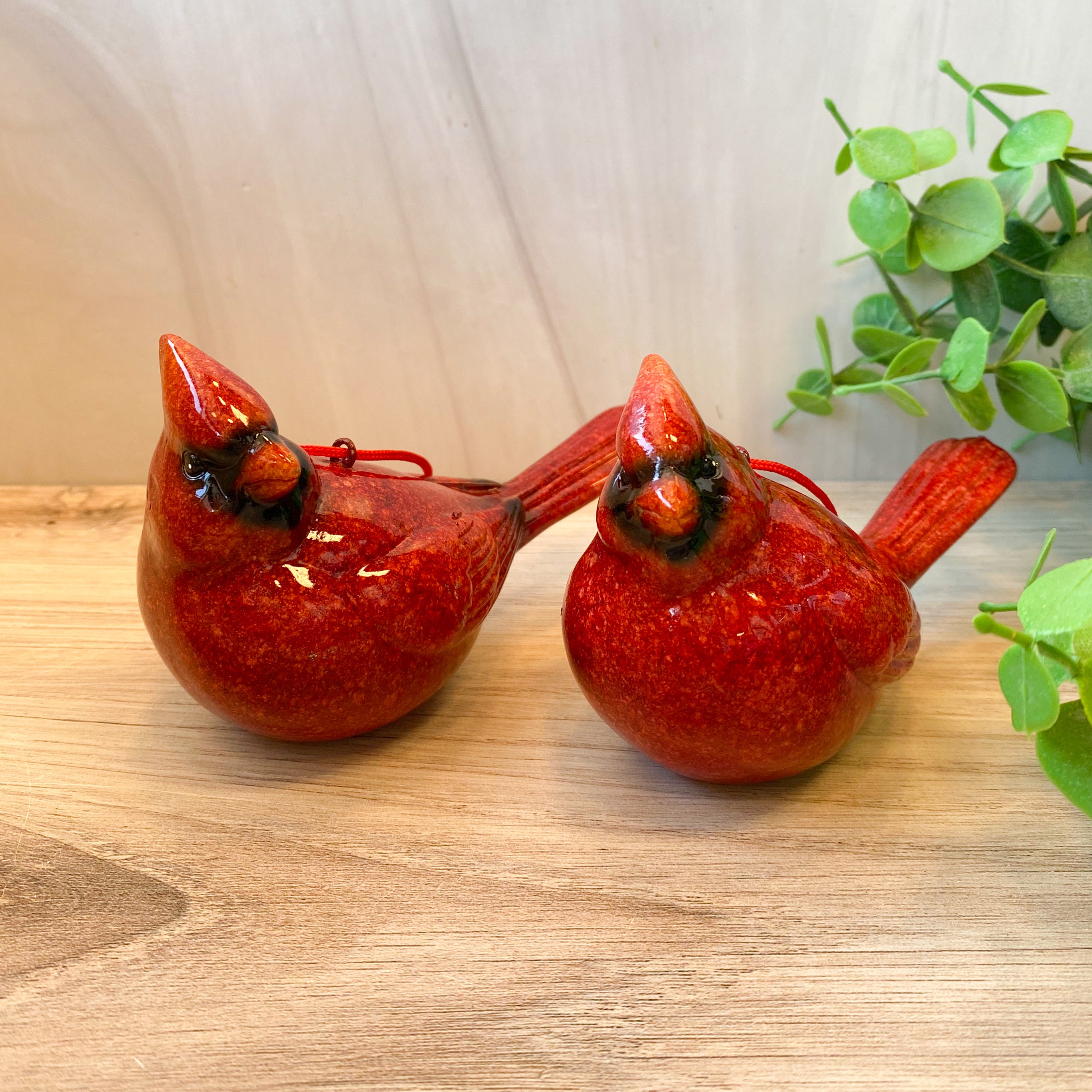 Cardinal Pair Ornaments