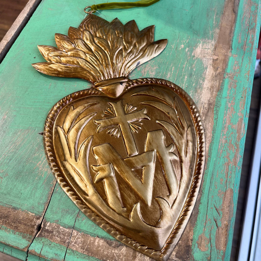 To Jesus Through Mary Sacred Heart Ornaments