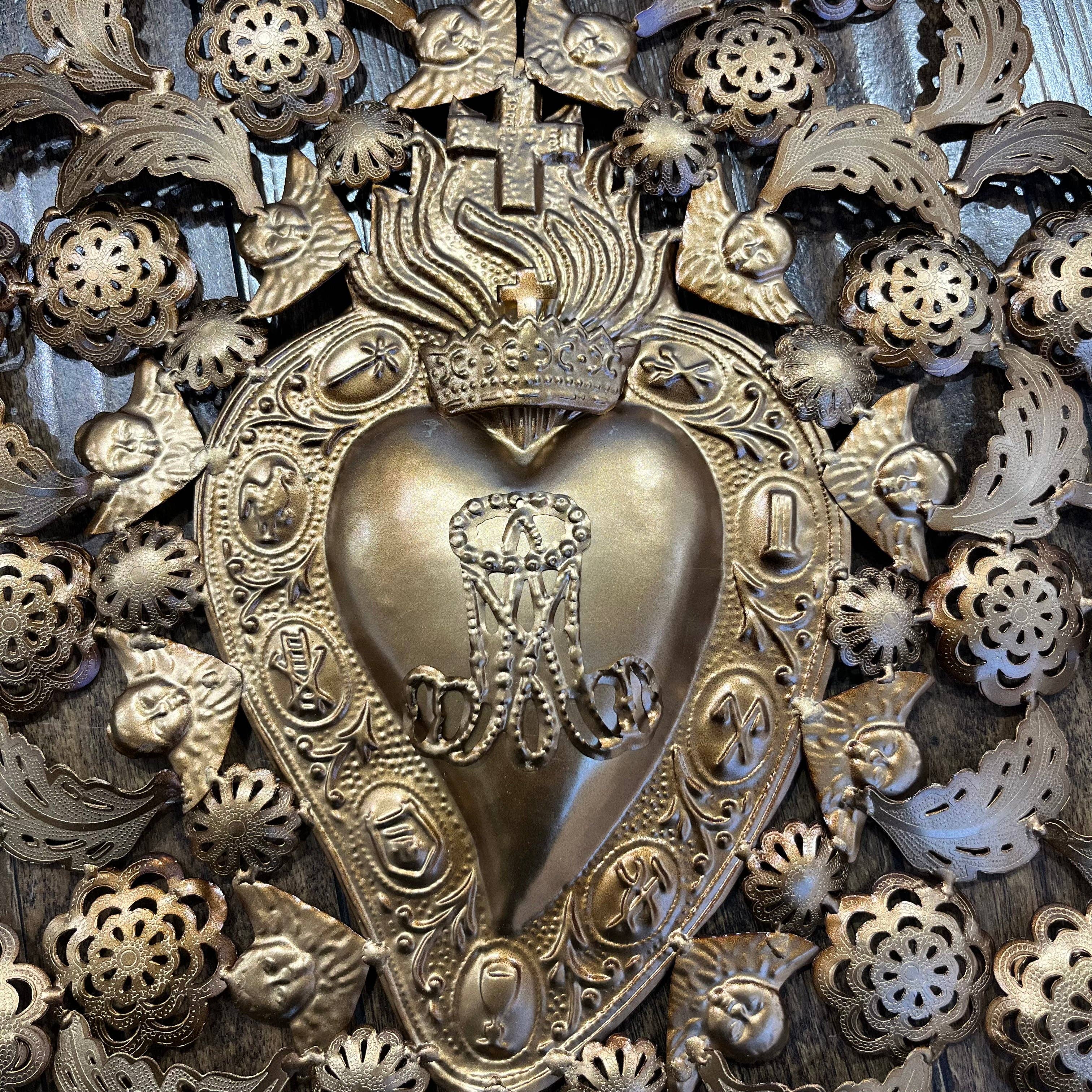 Cutout Sacred Heart Ornament