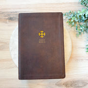 NRSV Catholic Bible Journal Edition Brown Leathersoft