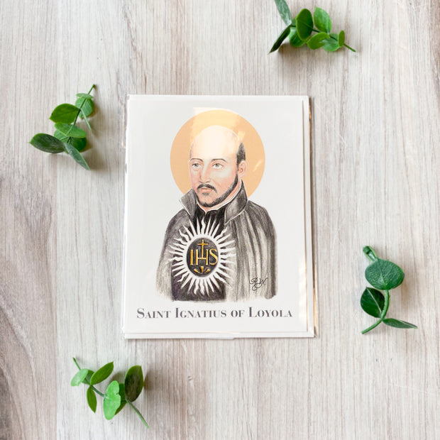 Saint Ignatius of Loyola Notecard with Envelope
