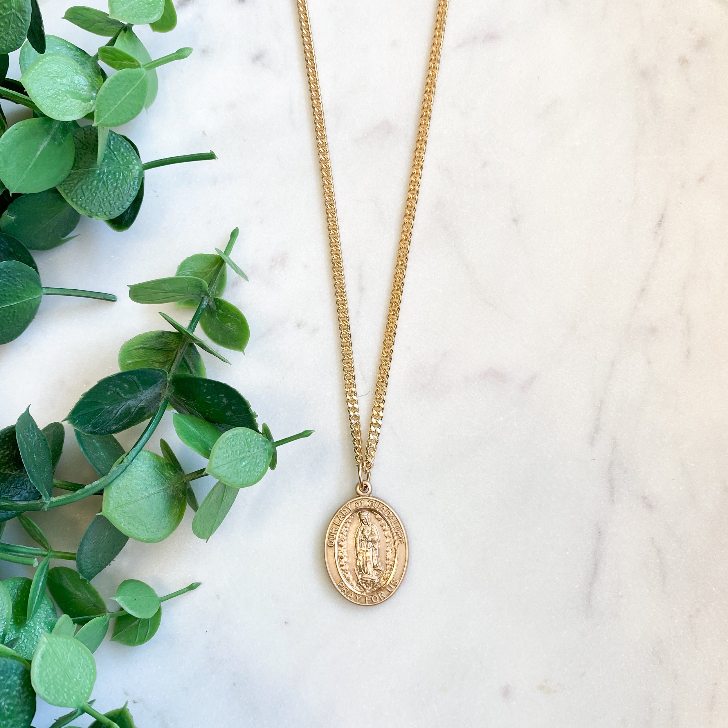 Oval Our Lady of Guadalupe Necklace