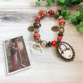 DB2025016 - Door Blessing - Red & Bronze, Sacred Heart