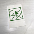 Green Bird Tea Towel