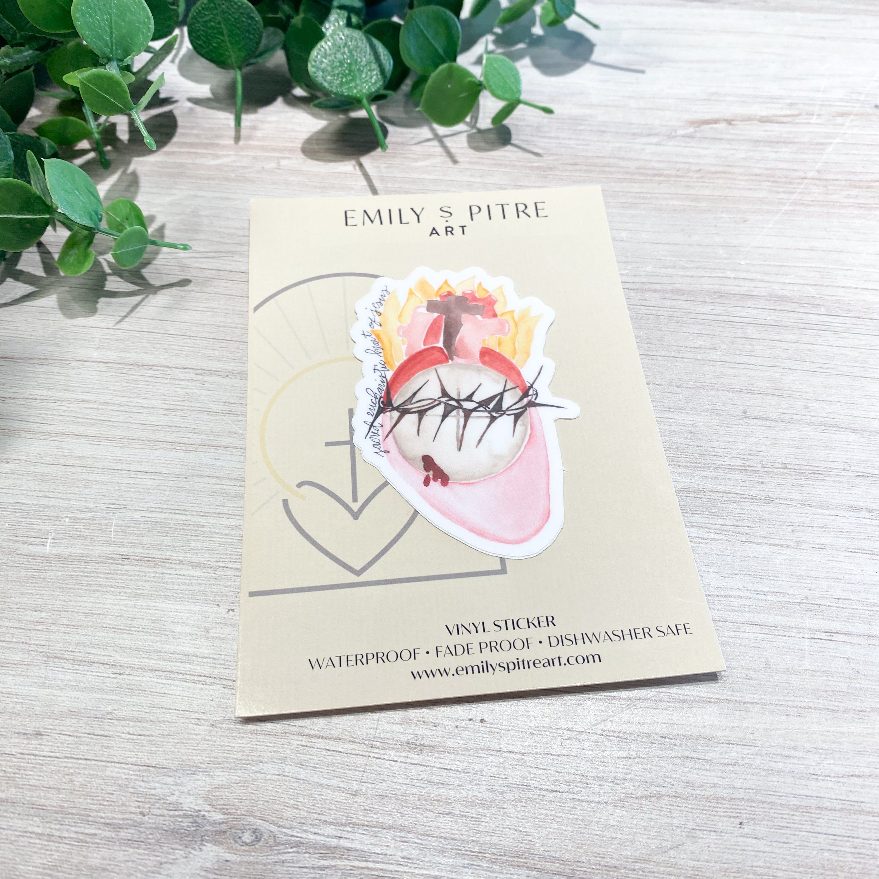 Sacred Eucharistic Heart of Jesus Sticker