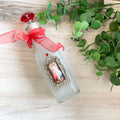 HWB24116 - Holy Water Bottle - Divine Mercy, Silver Large  Frosted