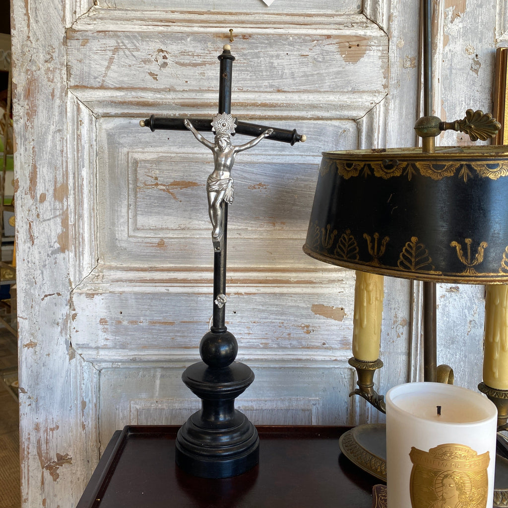 Antique Black Crucifix