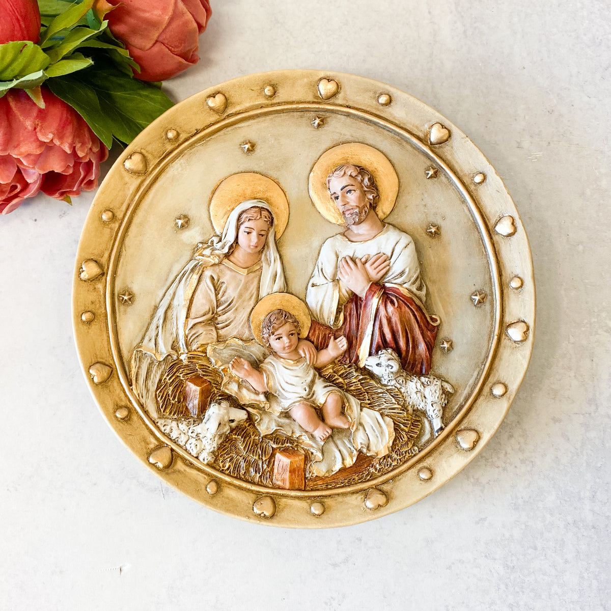 Nativity Plate Round 7.5" Plaque