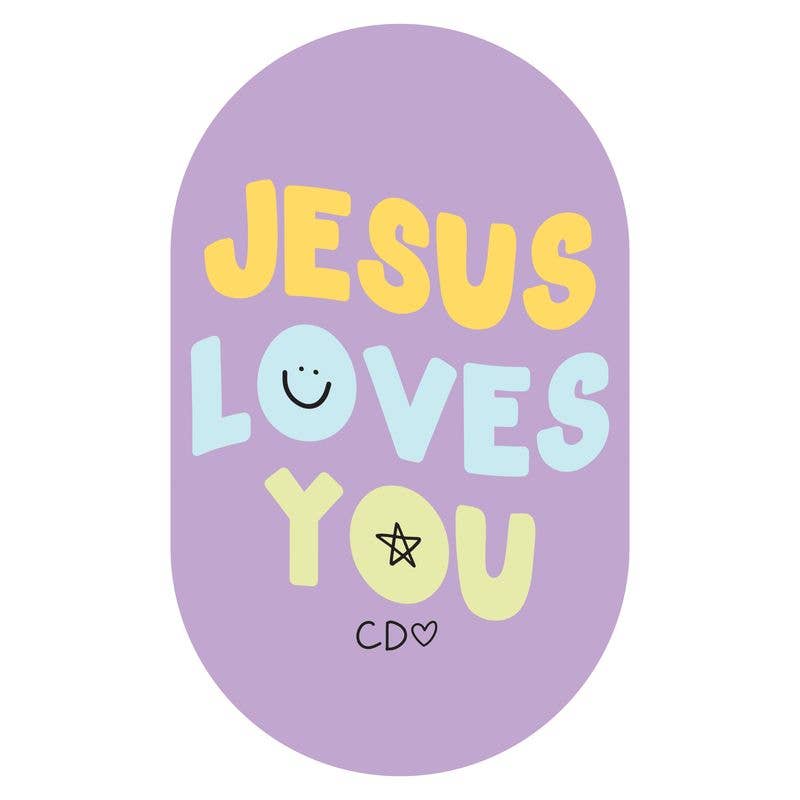 Jesus Loves You Decal Sticker