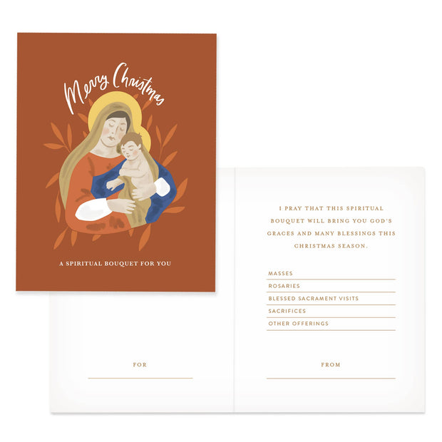 Spiritual Bouquet Christmas Card