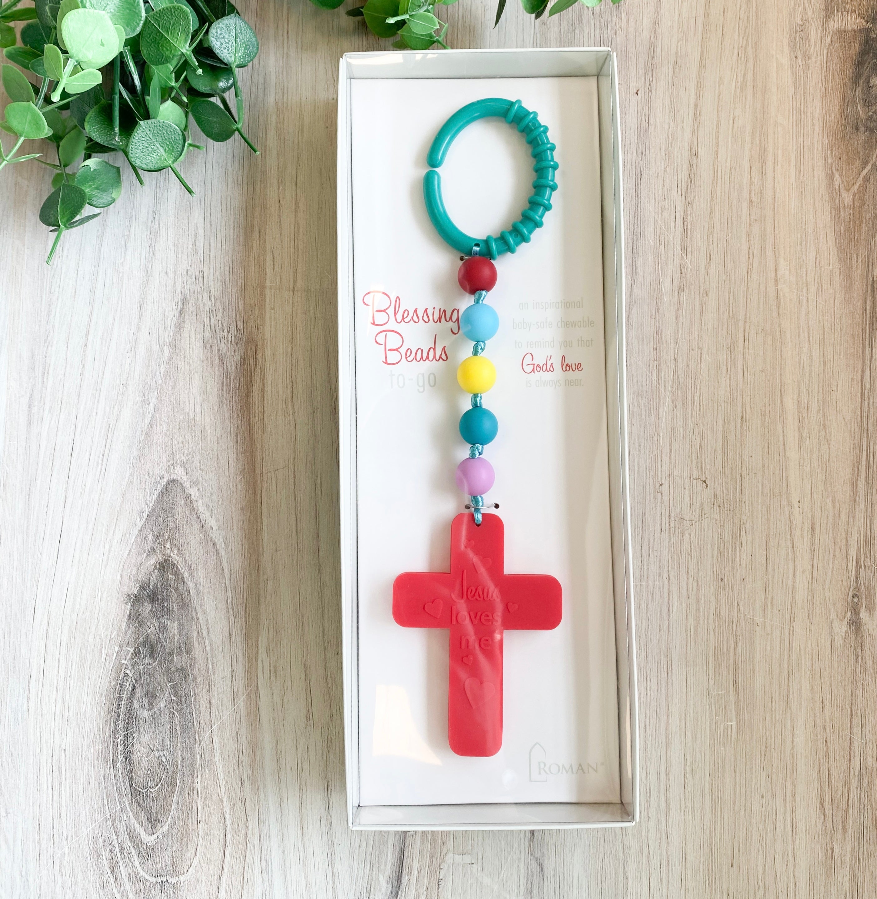 10"L Cross Blessing Beads