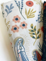 Our Lady of Lourdes & St. Bernadette Deluxe Swaddle Catholic