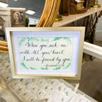 4x6 Gold Framed Scriptures; Quotes